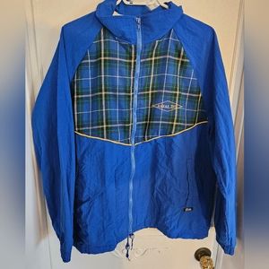 Vintage Windbreaker with Nova Scotia Tartan Print